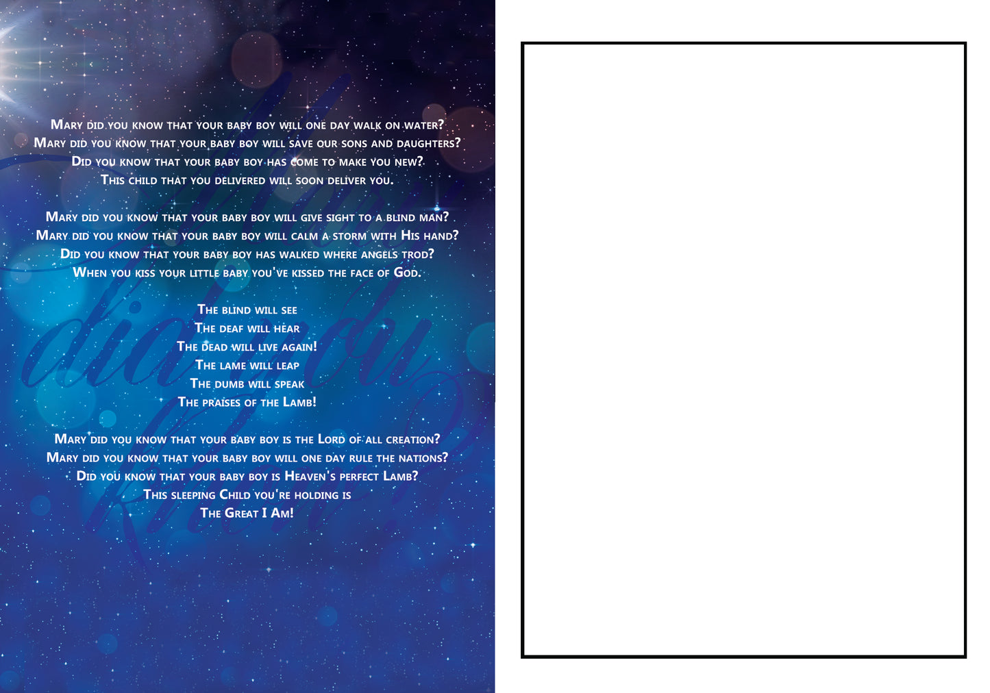 Mary, Did You Know Greeting Cards (Box of 20)