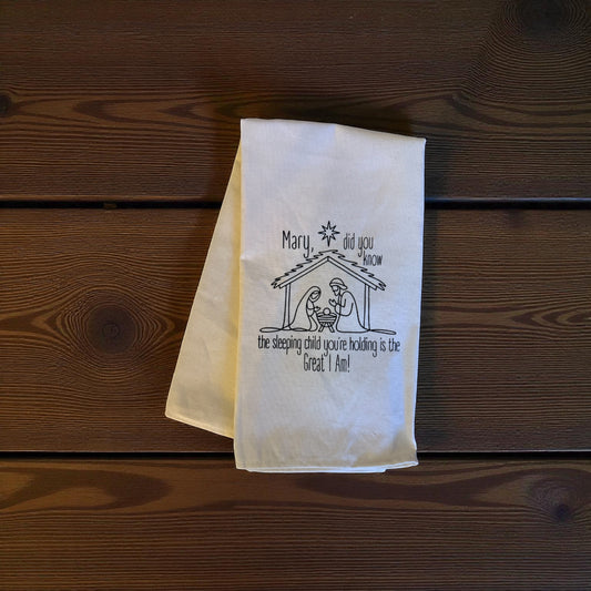Mary, Did You Know Tea Towel