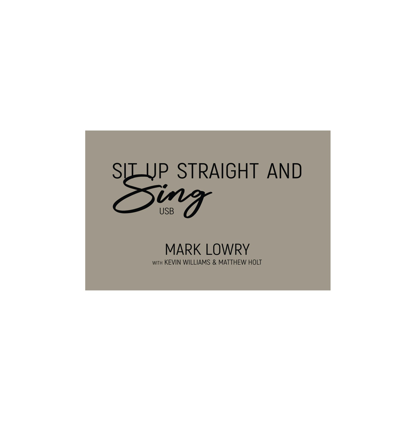 Sit Up Straight & Sing Vol. 1-4 USB
